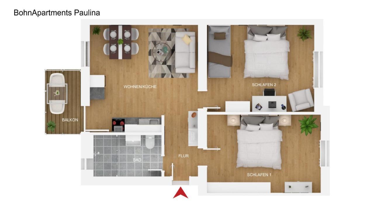 Bohnapartments Xl Suite - 2 Schlafzimmer Mit Balkon - Zentrum - Petersberg - Domplatz Erfurt Zewnętrze zdjęcie